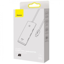 Переходник HUB Baseus Lite Series 4in1 (Type-C to 4xUSB 3.0) 1m (WKQX03) – Черный