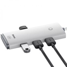 Переходник HUB Baseus Lite Series 4in1 (USB-A to USB3.0*4) (0.25m) (WKQX03) – Белый