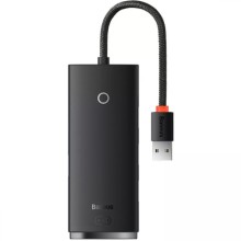 Переходник HUB Baseus Lite Series 4in1 (USB-A to USB3.0*4) (0.25m) (WKQX03) – Черный