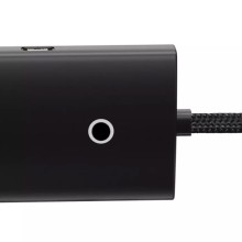 Переходник HUB Baseus Lite Series 4in1 (USB-A to USB3.0*4) (0.25m) (WKQX03) – Черный