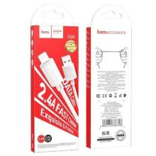 Дата кабель Hoco X88 Gratified USB to Lightning (1m) – Белый