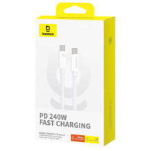 Дата кабель Baseus Superior Series 2 USB4 Full-Function Type-C to Type-C 240W (1m) (P10365200211) – Білий