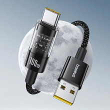 Дата кабель Baseus Gem Fast Charging USB to Type-C 100W (2m) (P10373002111) – Черный