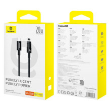 Дата кабель Baseus Gem Fast Charging Type-C to Lightning 20W (1m) (P10373001) – Черный