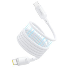 Дата кабель Baseus PicoGo Magnetic Liquid Silicone Type-C to Type-C 240W (1m) (P10376800) – Белый