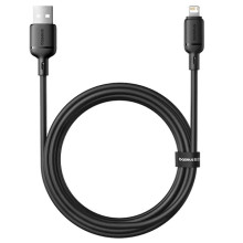 Дата кабель Baseus Silky Series OS Fast Charging USB to Lightning 2.4A (2m) (P1037770) – Черный