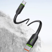 Дата кабель Usams US-SJ734 Bicolor Charging YR Ser. Type-C to Type-C 60W (1m) – Черный