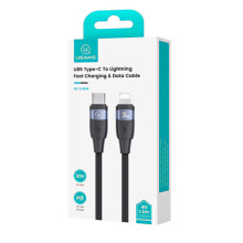 Дата кабель Usams US-SJ635 U85 Type-C to Lightning 30W (2m) – Черный