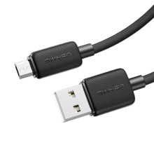 Дата кабель Usams US-SJ690 Striped KY Ser. USB to MicroUSB 2A (1m) – Черный