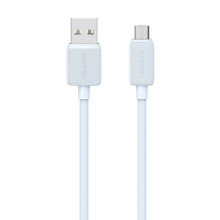 Дата кабель Usams US-SJ690 Striped KY Ser. USB to MicroUSB 2A (1m) – Голубой