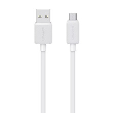 Дата кабель Usams US-SJ690 Striped KY Ser. USB to MicroUSB 2A (1m) – Белый