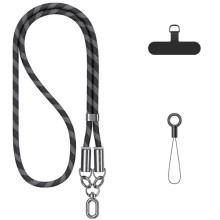 Дата кабель-шнурок Usams US-SJ745 Type-C to Type-C 60W (1.2m) – Черный