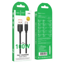 Дата кабель Hoco X115 Surpass USB to Type-C 100W (1m) – Черный