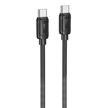 Дата кабель Hoco X115 Surpass Type-C to Type-C 60W (1m) – Черный