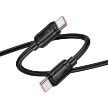 Дата кабель Hoco X115 Surpass Type-C to Type-C 240W (1m) – Черный