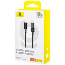 Дата кабель Baseus Gem Fast Charging Type-C to Type-C 100W (1m) (P10373000111) – Черный