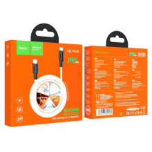 Дата кабель Hoco X21 Plus Silicone Type-C to Lightning (1m) – Черный