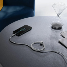 Дата кабель Baseus Gem Fast Charging USB to Type-C 100W (1m) (P10373002211) – Белый