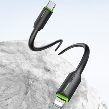 Дата кабель Usams US-SJ735 Bicolor Charging YR Ser. Type-C to Lightning 30W (1m) – Черный