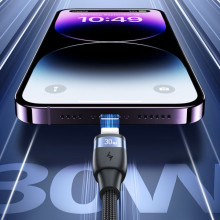 Дата кабель Usams US-SJ635 U85 Type-C to Lightning 30W (2m) – undefined