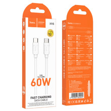 Дата кабель Hoco X115 Surpass Type-C to Type-C 60W (1m) – Білий