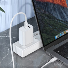 Дата кабель Hoco X115 Surpass Type-C to Type-C 60W (1m) – Білий