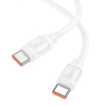 Дата кабель Hoco X115 Surpass Type-C to Type-C 240W (1m) – Белый