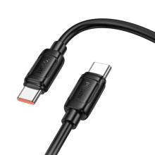 Дата кабель Hoco X115 Surpass Type-C to Type-C 240W (1m) – Черный