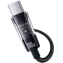 Дата кабель Baseus Gem Fast Charging Type-C to Type-C 100W (1m) (P10373000111) – Черный