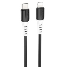 Дата кабель Hoco X82 Silicone Type-C to Lightning 20W (1m) – Чорний