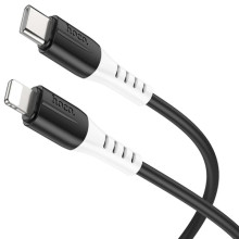 Дата кабель Hoco X82 Silicone Type-C to Lightning 20W (1m) – Чорний