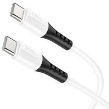 Дата кабель Hoco X82 Silicone Type-C to Type-C 60W (1m) – Білий