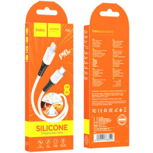 Дата кабель Hoco X82 Silicone Type-C to Lightning 20W (1m) – Белый