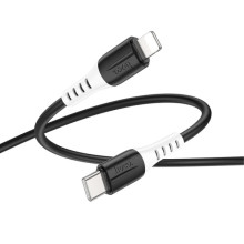 Дата кабель Hoco X82 Silicone Type-C to Lightning 20W (1m) – Черный