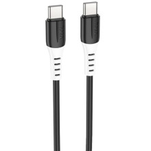 Дата кабель Hoco X82 Silicone Type-C to Type-C 60W (1m) – Черный