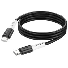 Дата кабель Hoco X82 Silicone Type-C to Type-C 60W (1m) – Черный