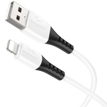 Дата кабель Hoco X82 Silicone USB to Lightning 2.4A (1m) – Белый