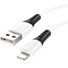 Дата кабель Hoco X82 Silicone USB to Lightning 2.4A (1m) – Белый