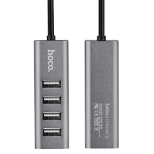 Переходник HUB Hoco HB1 USB to USB 2.0 (4 port) (1m) – undefined