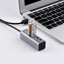 Переходник HUB Hoco HB1 USB to USB 2.0 (4 port) (1m) – undefined