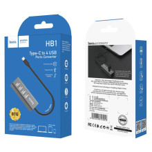 Переходник HUB Hoco HB1 USB to USB 2.0 (4 port) (1m) – undefined