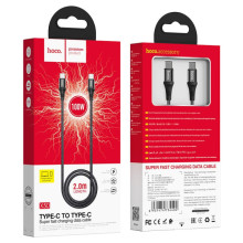Дата кабель Hoco X50 "Excellent" Type-C to Type-C (2m) – Чорний