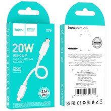 Дата кабель Hoco X96 Hyper Type-C to Lightning 20W (0.25m) – Белый