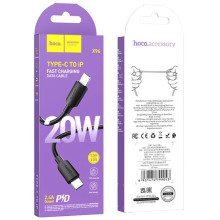 Дата кабель Hoco X96 Hyper Type-C to Lightning 20W (1m) – Чорний