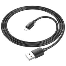 Дата кабель Hoco X96 Hyper USB to Lightning 2.4A (1m) – Чорний
