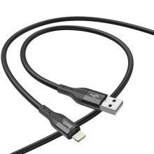 Дата кабель Hoco X72 Creator silicone USB to Lightning (1m) – Черный
