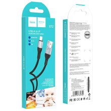 Дата кабель Hoco X72 Creator silicone USB to Lightning (1m) – Черный