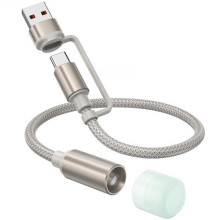 Кабель-светильник Hoco UA38C USB/Type-C to LED (0.3m) – Золотой