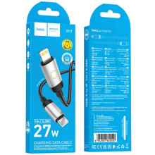 Дата кабель Hoco X117 Star Type-C to Lightning 27W (1m) – Чорний