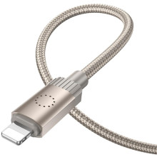 Дата кабель Hoco X117 Star USB to Lightning 2.4A (1m) – Золотий